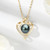 Tahitian Black Pearl Heart Necklace for Women, 14K Gold Plated Pearl Pendant Necklace with Moissanite, Gift for Wife Mom Birthday Anniversary Jewelry