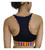 Dupsie's Washoge Alfina Black with Kente African Print Sports Bra for Women -Padded Seamless for Yoga Gym Workout Fitness