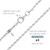KISPER Solid 925 Sterling Diamond Cut 1.6mm Rope Chain Necklace for Women - Italian Made Durable Hypoallergenic Jewelry 16 18 20 22 24 30 Inch