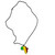 Dupsie's Mali Flag Pendant Necklace Africa Map Chain