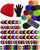 Panitay 150 Pcs Homeless Care Package Supplies Bulk Hats Gloves Fleece Blankets for Men Women Homeless Donating Supplies(Multicolor)