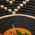 Africa in a Basket Colorful Woven Decorative Bowls - Hold Fruits, Bread, Snacks, Keys, Wallet, Kitchen Countertop, Entry Way, Living Room, Coffee Table (Black (16" Wide))