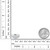 Gem Stone King 10K White Gold White Lab Grown Diamond 5 Stone Bridal Engagement Wedding Ring Set For Women (0.81 Cttw, Round: 5MM and 3MM, Size 6)