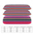 KAOEOSI Colorful Mexican Serape Stripes 3 Piece Thickened Bedding Set with 1 Quilt Cover and 2 Pillow Case Soft Comforter Cover Pillowcase 86 x 70 Inch