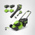 Greenworks 80V 21" Cordless Battery Push Lawn Mower,16" Cordless Battery String Trimmer & 730 CFM Leaf Blower,Combo Kit w/ (1) 4.0Ah Battery (1)2.5 Ah Battery and (2)Charger