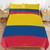 KAOEOSI Colombian Colombia Flag 3 Piece Thickened Bedding Set with 1 Quilt Cover and 2 Pillow Case Soft Comforter Cover Pillowcase 86 x 70 Inch