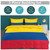 KAOEOSI Colombian Colombia Flag 3 Piece Thickened Bedding Set with 1 Quilt Cover and 2 Pillow Case Soft Comforter Cover Pillowcase 86 x 70 Inch