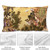 Pack of 2 Chinese Palace Scene Plush Lumbar Pillow Cover Dream of the Red Chamber, 12x20 Inch Double Sided Asian Culture Oriental Lady Royal Court Traditional Style Sofa Couch Bed Car Cushion Cover