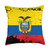 Ecuador Vintage Flag Ecuadorian Throw Pillow
