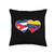 Cuban Venezuelan Flag Love Venezuela Cuba Heart Throw Pillow