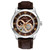 Bulova Men's Stainless Steel Automatic Rose Two Tone Brown Skeleton Dial