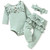 Aalizzwell Newborn Infant Baby Girls Clothes Ribbed Bodysuit Pants Set Fall Winter Spring Outfits Olive Green NB
