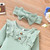 Aalizzwell Newborn Infant Baby Girls Clothes Ribbed Bodysuit Pants Set Fall Winter Spring Outfits Olive Green NB