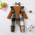 0-3 Months Newborn Baby Girl Clothes Fall Plaid Christmas Outfits Infant Brown Long Sleeve Jumpsuit One Piece Romper Infant Baby Girl Winter Clothes