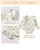 Kucnuzki Infant Newborn Girl Clothes 3 Months Baby Girl Clothes Long Sleeve Ruffle Romper shirt Brown Suspender Overall Dress Fall Outfits 0-3 Month Baby Girl Clothing