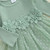 Hnyenmcko Newborn Baby Girl Romper Dress Long Sleeve 3D Flower Embroidery Tulle Dresses Jumpsuit Fall Winter Outfits Set (Tulle-Green, 0-3 Months)