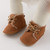 KIDSUN Newborn Infant Baby Boys Girls Booties Toddler Rubber Non Skid Soft Shoes Winter Warm Fur Lining Prewalker Ankle Boots