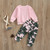 Fernvia Toddler Girls Clothes 2T 3T 4T 5T Fall Outfits Baby Pullover Sweatshirt & Camouflage Pants Set Kids Winter Sweatsuit