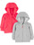 Simple Joys by Carter's Girls' 2-Pack Fleece Full Zip Hoodies, Pink/Grey, 4T