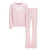 New Balance Girls 2 Piece Set – Crewneck Sweatshirt & Flared Leggings Set, Soft Cotton Blended Fleece Premium Activewear Rose