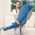 Tezituor 43.3 inch Giant Whale Stuffed Animal, Large Realistic Stuffed Whale Plush Ocean Toys, Hugging 4ft Soft Whale Plush Body Pillow for Girls Boys