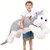 40 inch Jumbo Husky Stuffed Animals, Giant Wolf Dog Plush Toys, Cute Soft Big Husky Plushies Large Puppy Pillow, Gift for Kids, Birthdays