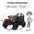 Hikiddo 2 Seater Ride on Car for Kids, 12V Electric Car Ride on Toy for Kids Age 4-8 w/Remote Control, Capacity 150lbs - Black