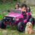Hikiddo 2 Seater Ride on Car for Kids, 12V Electric Car Ride on Toy for Kids Age 4-8 w/Remote Control, Capacity 150lbs - Pink