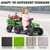 TOBBI Kids Electric Ride On Toy Tractor, 12v Battery-Powered 4 Wheels Ride On Car with Trailer, 35W Dual Motors/3-Gear-Shift/LED Lights/USB Audio Functions for Toddlers 3-6 Years-Dark Green