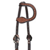 Showman Scalloped Tooled Leather One Ear Headstall Western Horse Tack 202898 Showman Scalloped Tooled Leather One Ear Headstall Western Horse Tack 202898