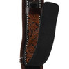 Showman Contoured Felt Bottom Cinch Tooled Leather Showman Contoured Felt Bottom Cinch Tooled Leather