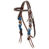 Showman Mountain View Pony Mohair Browband Headstall & Breast Collar Western Tack Set 8239