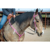 71859 Schulz Equine Pink Leather Headstall and Breast Collar Tack Set