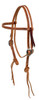 Berlin Custom Leather Rattlesnake Knots Browband Headstall – Unique Western Bridle H1105