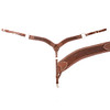 Cashel Chocolate Leather 2" Basket Stamped Western Breast Collar SA-BC152CHBS