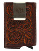 3D Men's Smart Wallet Tooled Brown Design 3D Men's Smart Wallet Tooled Brown Design