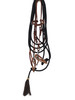 HR Saddlery 5/8" Browband Bridle Set – Snaffle Bit & Mecate Reins – Western Tack 5011-MECATE