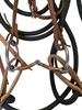 HR Saddlery 5/8" Browband Bridle Set – Snaffle Bit & Mecate Reins – Western Tack 5011-MECATE