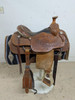 15.5 Inch Used Rocking T Western Roping Saddle 64-10529