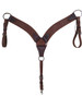 HR Saddlery Leather Western Breast Collar Hot Oil Waffle Tooling 6041-WF-04