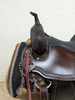 1-1283 16 inch New HR Saddlery Western Trail Saddle Long Wither Tree