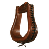 Circle Y Leather Laced Western Stirrups