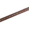 Martin Saddlery Breast Collar 1.5" Leather Chocolate Roughout Floral Spot Nickel Ox Dots BC15021EFSCR