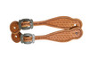 HR Saddlery Preston Trail Western Spur Straps Hand Tooled Basket 7230-BSK-SB3-01