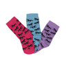 AWST Int'l Youth Lila Galloping Horses Crew Socks