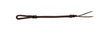 Showman brown braided leather quirt western riding training aid with wrist loop