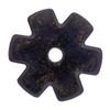Partrade black satin 6 point spur rowel replacement part for western horseback riding spurs