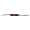 Showman Raven Hide Wither Strap Tooled Leather