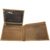 Twisted X Mens Leather Bifold Wallet Brown Red X Logo