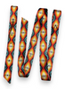 Schulz Equine Sunset Aztec nylon latigo and off billet set with colorful southwestern pattern for western saddles.